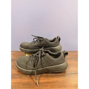 Crocs On the Clock Work Sneaker Slip Resistant Triple Black Women’s US 6 Wide